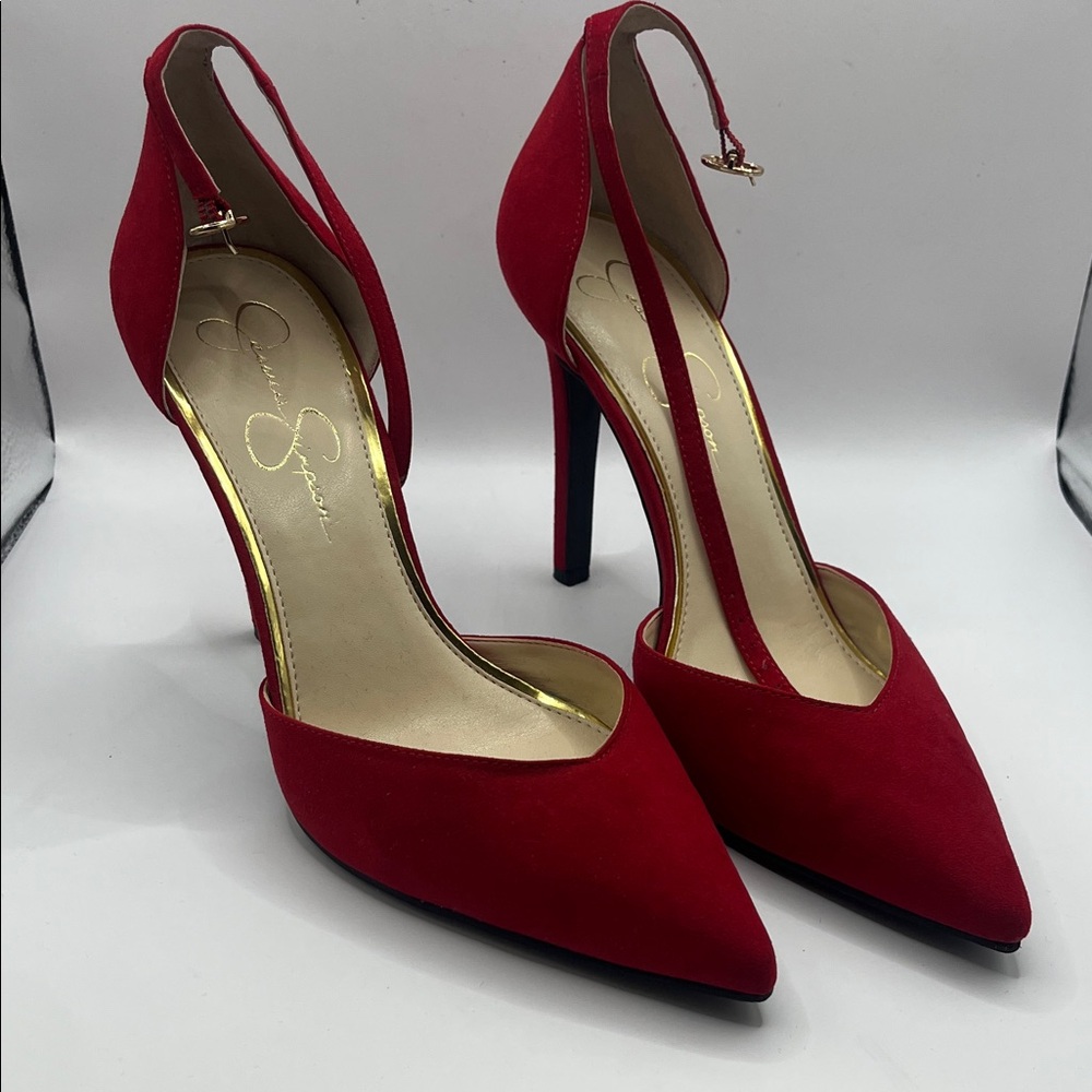 Jessica Simpson Red Pointed Heels